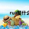 rua是什么意思啊（rua是什么意思）