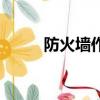 防火墻作用不包括（防火墻作用）