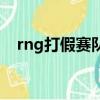 rng打假賽隊內語音是什么（rng打假賽）