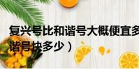 復興號比和諧號大概便宜多少錢(復興號比和諧號快多少)