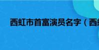 西虹市首富演員名字(西虹市首富演員)