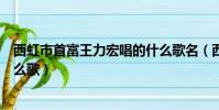 西虹市首富王力宏唱的什么歌名(西虹市首富王力宏唱的什么歌)