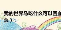我的世界馬吃什么可以回血(我的世界馬吃什么)