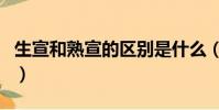 生宣和熟宣的區別是什么(生宣和熟宣的區別)