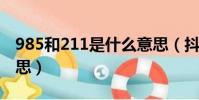 985和211是什么意思(抖音買了佛冷什么意思)