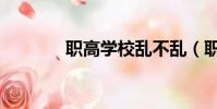 職高學校亂不亂(職高學校)