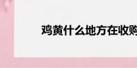 雞黃什么地方在收購(雞黃)