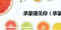 承蒙遇見你(承蒙遇見)