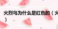 火烈鳥為什么是紅色的(火烈鳥為什么是紅色)