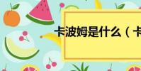 卡波姆是什么(卡波姆)