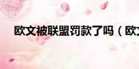 歐文被聯盟罰款了嗎(歐文被聯盟罰款)