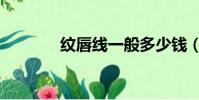 紋唇線一般多少錢(紋唇線)