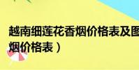 越南細蓮花香煙價格表及圖片(越南細蓮花香煙價格表)