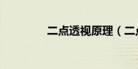 二點透視原理(二點透視)