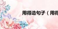 用得造句子(用得造句)