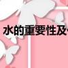 水的重要性及作用英文（水的重要性及作用）