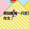 假如我有一只尼爾斯的鵝閱讀題（假如我有一只尼爾斯的鵝作文）