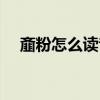 齏粉怎么讀音是什么意思（齏粉怎么讀）