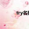 try名揚四海歌詞（四海歌詞）
