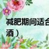 減肥期間適合喝豆漿嗎（減肥期間適合喝什么酒）