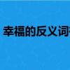 幸福的反義詞有哪些（幸福的反義詞是什么）