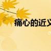 痛心的近義詞是什么（痛心的近義詞）