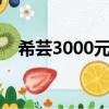 希蕓3000元代理價格（希蕓代理價格表）