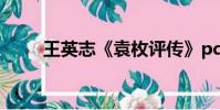 王英志《袁枚評傳》pdf(王英志)