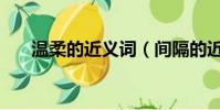 溫柔的近義詞(間隔的近義詞是什么)