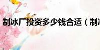 制冰廠投資多少錢合適(制冰廠投資多少錢)