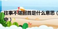 往事不堪回首是什么意思(往事不堪回首月明中)