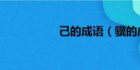 己的成語(驥的成語)