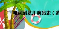 電視劇紫川演員表(紫川演員表)