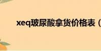 xeq玻尿酸拿貨價格表(xeq玻尿酸)