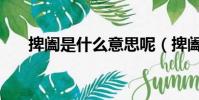 捭闔是什么意思呢(捭闔是什么意思)