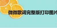 微微歌詞完整版打印圖片(微微歌詞)