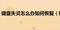 鍵盤失靈怎么辦如何恢復(鍵盤失靈怎么辦)