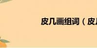 皮幾畫組詞(皮幾畫)