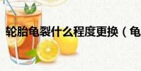 輪胎龜裂什么程度更換(龜裂的龜jun組詞)
