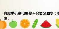 真我手機來電屏幕不亮怎么回事(手機來電屏幕不亮怎么回事)