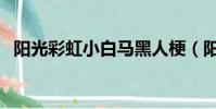 陽光彩虹小白馬黑人梗(陽光彩虹小白馬)