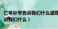 亡羊補牢告訴我們什么道理英語(亡羊補牢告訴我們什么)