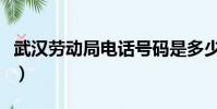 武漢勞動局電話號碼是多少(武漢勞動局電話)
