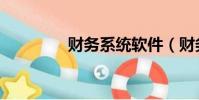 財務系統軟件(財務系統)