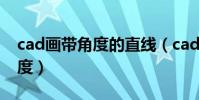 cad畫帶角度的直線(cad畫直線怎么輸入角度)