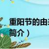 重陽節的由來簡介50字左右（重陽節的由來簡介）