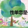 性單戀是什么意思（GAY什么意思）