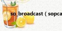 so_broadcast(sopcast頻道地址)