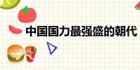 中國國力最強盛的朝代(中國國力)