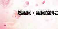 然組詞(組詞的拼音怎么寫)